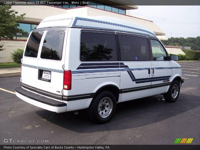 White / Blue 1994 Chevrolet Astro CS EXT Passenger Van