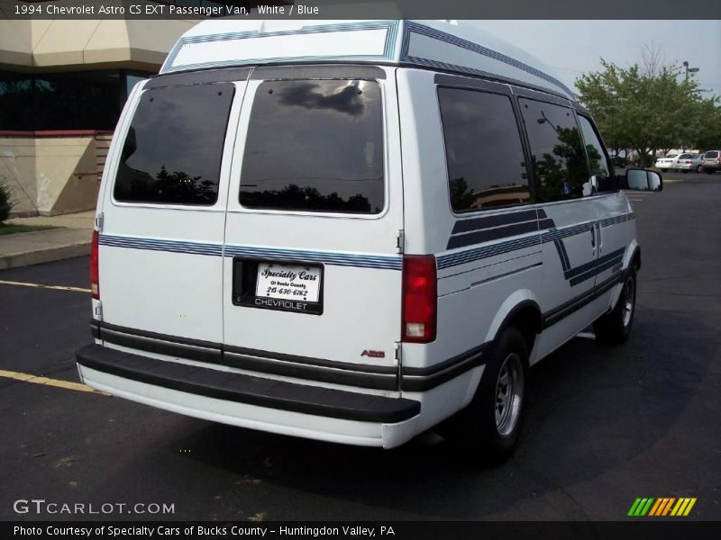 White / Blue 1994 Chevrolet Astro CS EXT Passenger Van