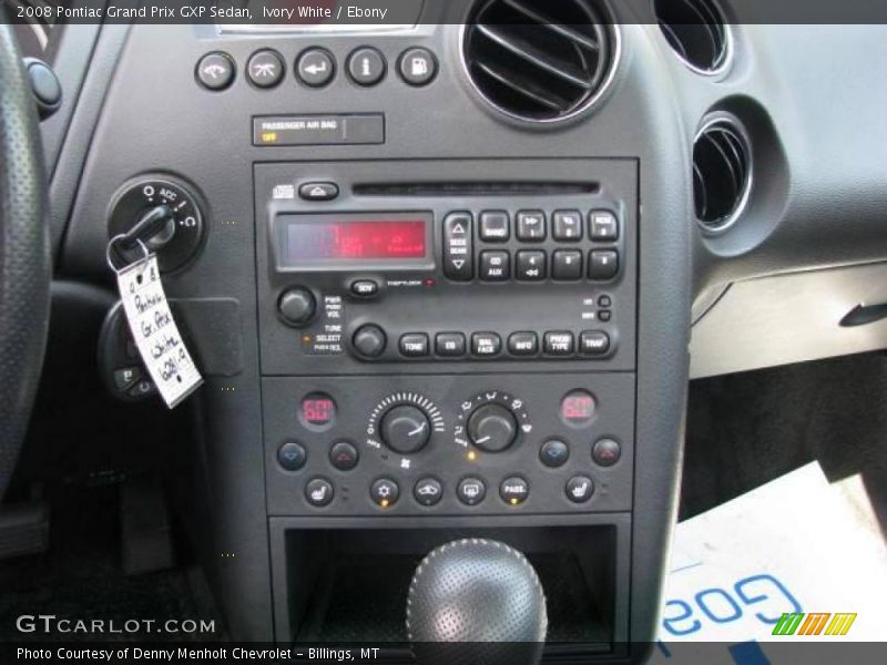 Ivory White / Ebony 2008 Pontiac Grand Prix GXP Sedan