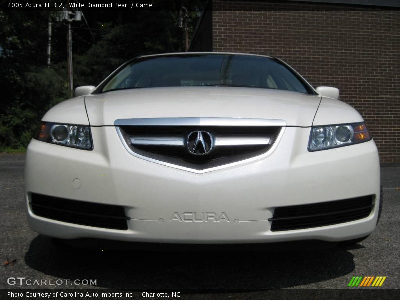 White Diamond Pearl / Camel 2005 Acura TL 3.2