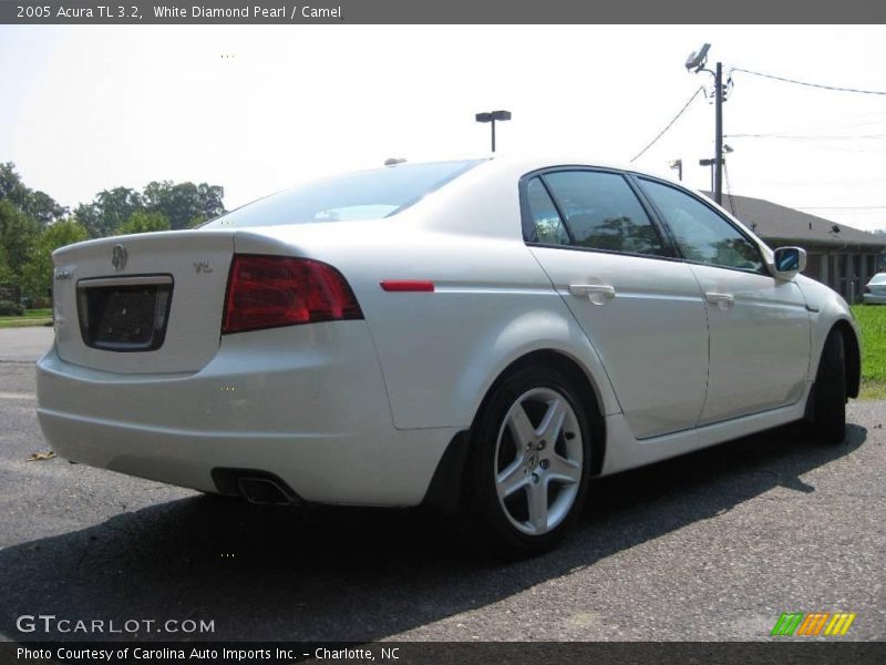 White Diamond Pearl / Camel 2005 Acura TL 3.2