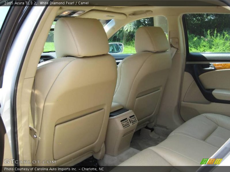 White Diamond Pearl / Camel 2005 Acura TL 3.2