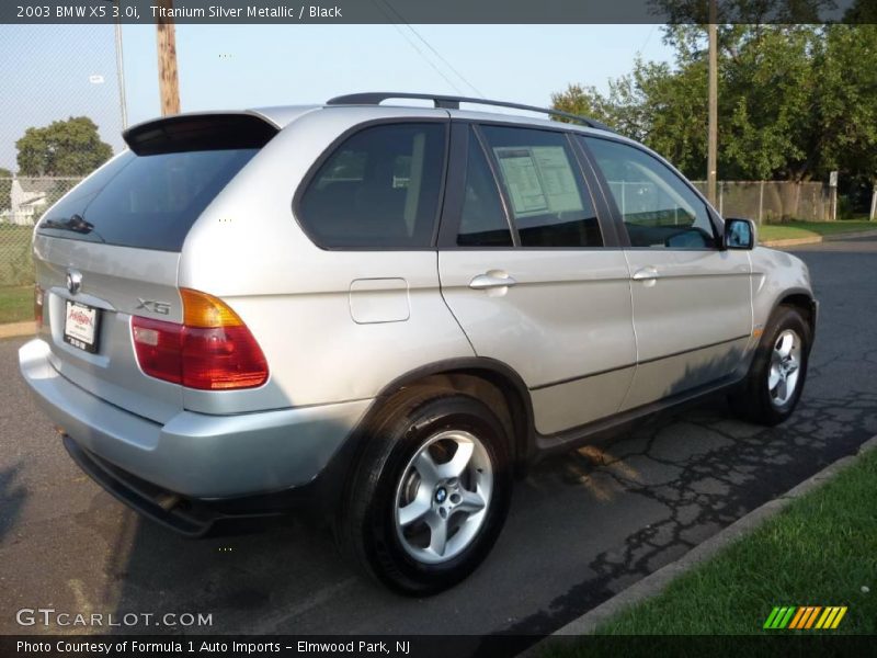 Titanium Silver Metallic / Black 2003 BMW X5 3.0i