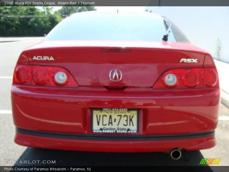 Milano Red / Titanium 2006 Acura RSX Sports Coupe