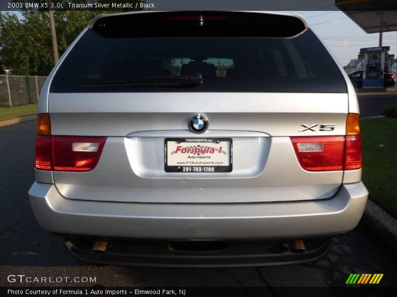 Titanium Silver Metallic / Black 2003 BMW X5 3.0i