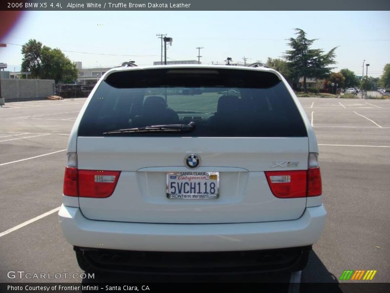 Alpine White / Truffle Brown Dakota Leather 2006 BMW X5 4.4i