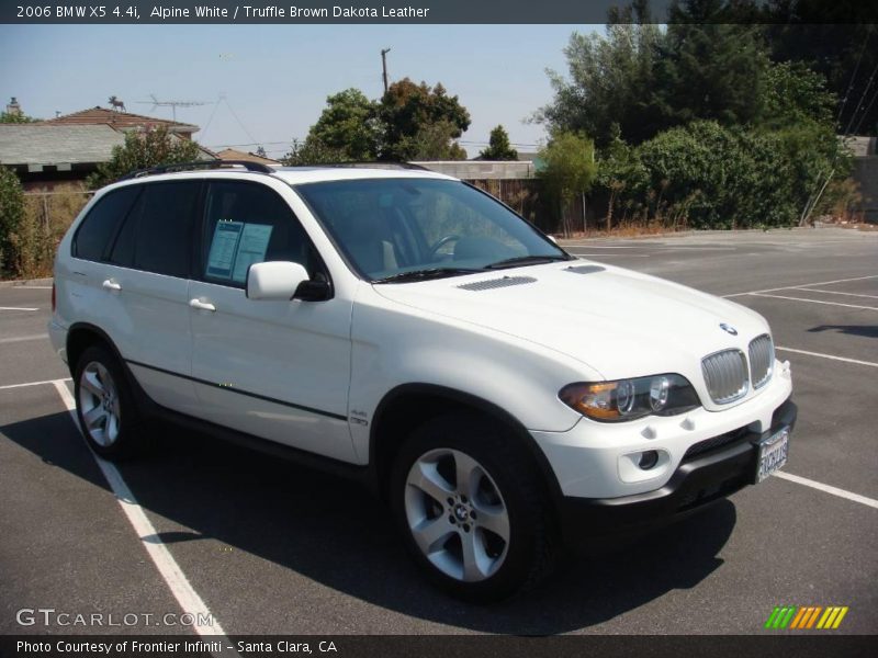 Alpine White / Truffle Brown Dakota Leather 2006 BMW X5 4.4i