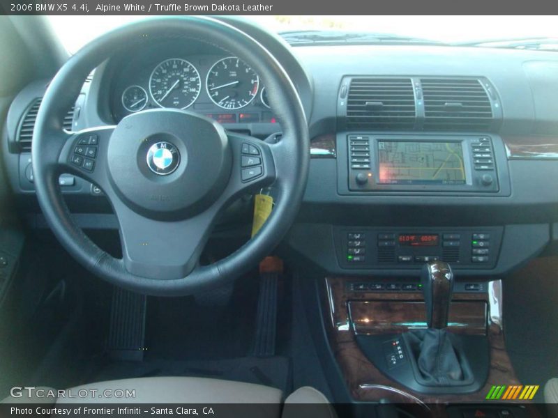 Alpine White / Truffle Brown Dakota Leather 2006 BMW X5 4.4i