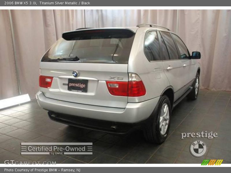 Titanium Silver Metallic / Black 2006 BMW X5 3.0i