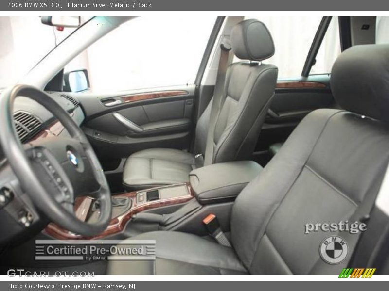 Titanium Silver Metallic / Black 2006 BMW X5 3.0i