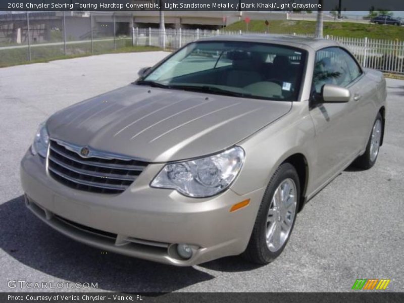Light Sandstone Metallic / Dark Khaki/Light Graystone 2008 Chrysler Sebring Touring Hardtop Convertible