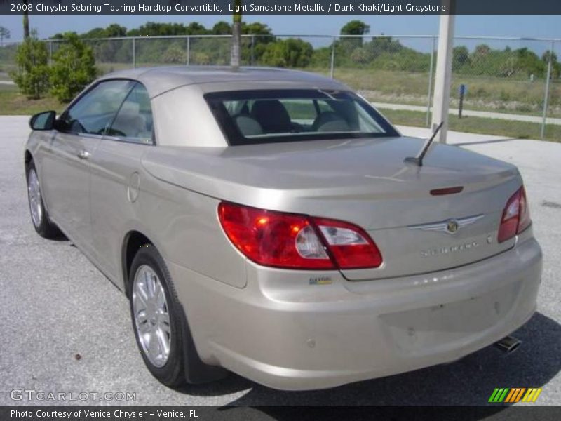 Light Sandstone Metallic / Dark Khaki/Light Graystone 2008 Chrysler Sebring Touring Hardtop Convertible