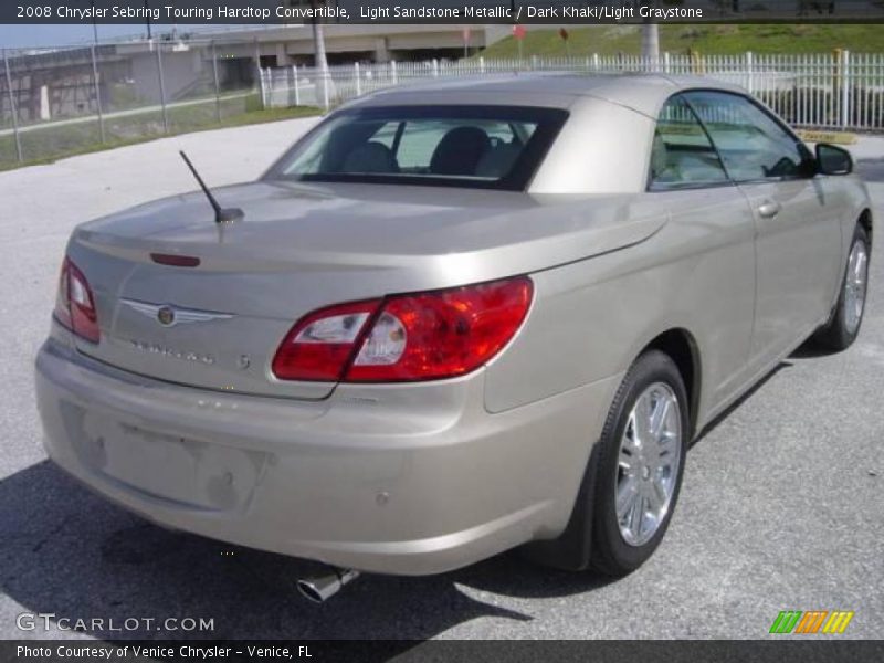 Light Sandstone Metallic / Dark Khaki/Light Graystone 2008 Chrysler Sebring Touring Hardtop Convertible