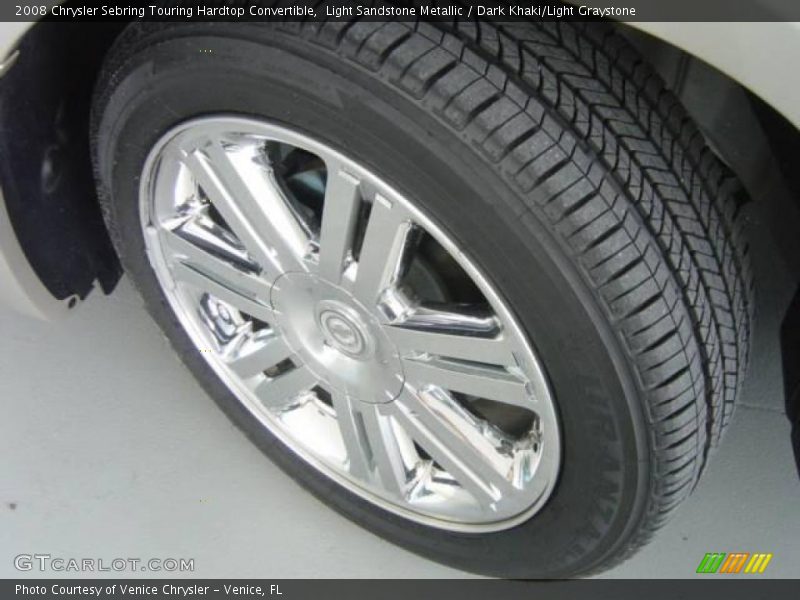 Light Sandstone Metallic / Dark Khaki/Light Graystone 2008 Chrysler Sebring Touring Hardtop Convertible