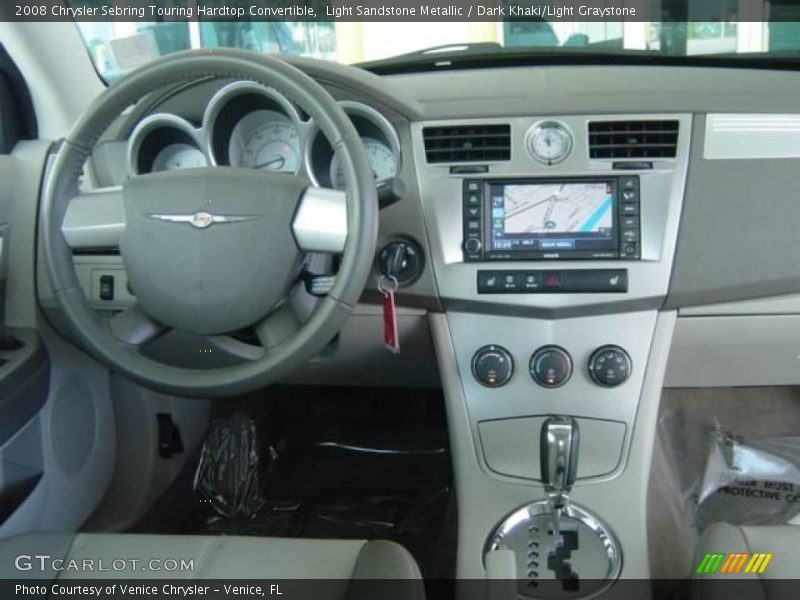 Light Sandstone Metallic / Dark Khaki/Light Graystone 2008 Chrysler Sebring Touring Hardtop Convertible
