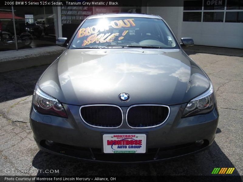 Titanium Grey Metallic / Black 2006 BMW 5 Series 525xi Sedan