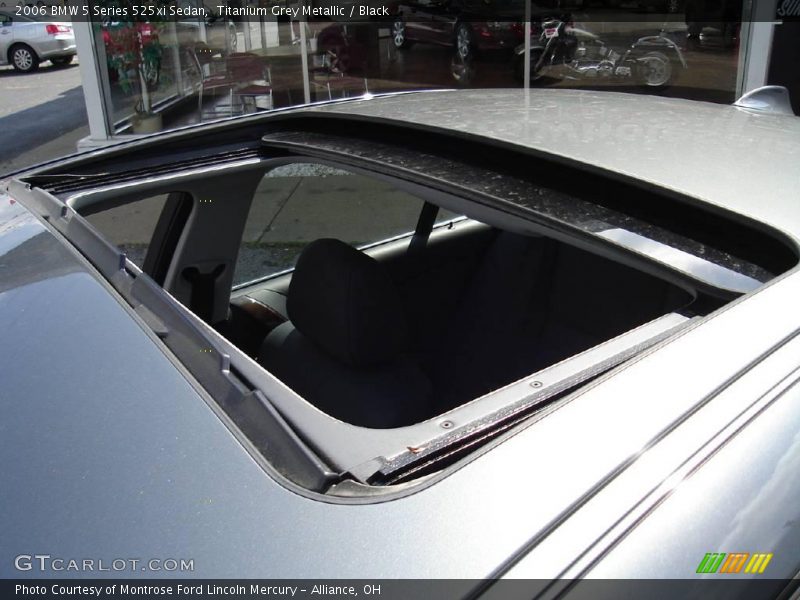 Titanium Grey Metallic / Black 2006 BMW 5 Series 525xi Sedan