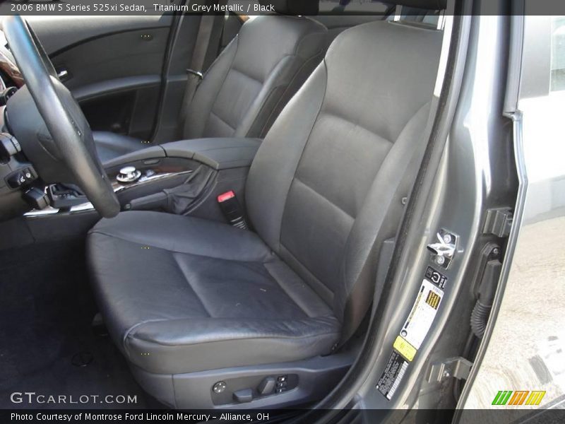 Titanium Grey Metallic / Black 2006 BMW 5 Series 525xi Sedan