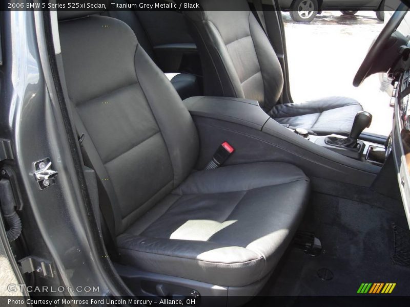 Titanium Grey Metallic / Black 2006 BMW 5 Series 525xi Sedan