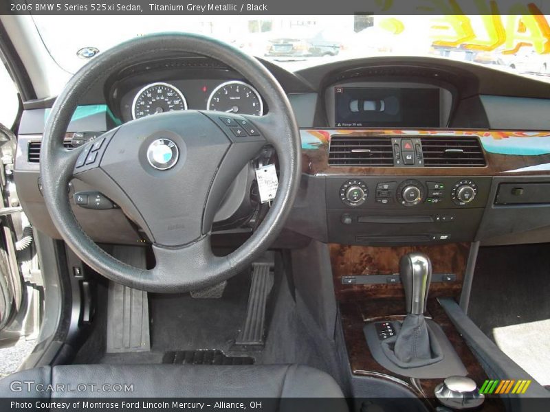 Titanium Grey Metallic / Black 2006 BMW 5 Series 525xi Sedan
