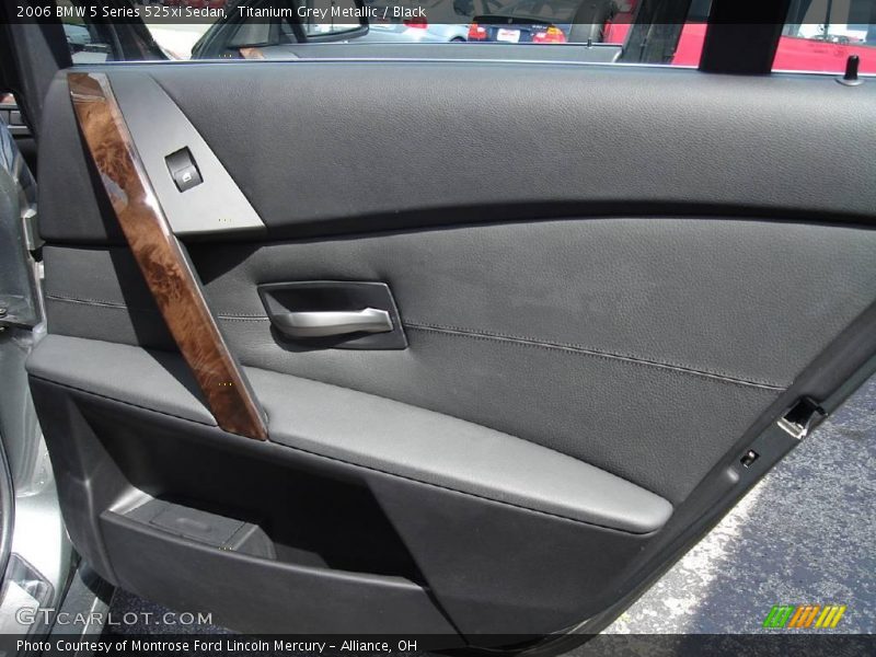 Titanium Grey Metallic / Black 2006 BMW 5 Series 525xi Sedan