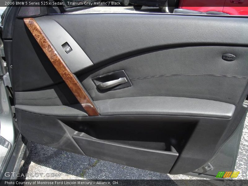 Titanium Grey Metallic / Black 2006 BMW 5 Series 525xi Sedan