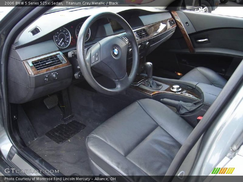 Titanium Grey Metallic / Black 2006 BMW 5 Series 525xi Sedan
