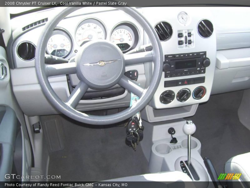 Cool Vanilla White / Pastel Slate Gray 2008 Chrysler PT Cruiser LX