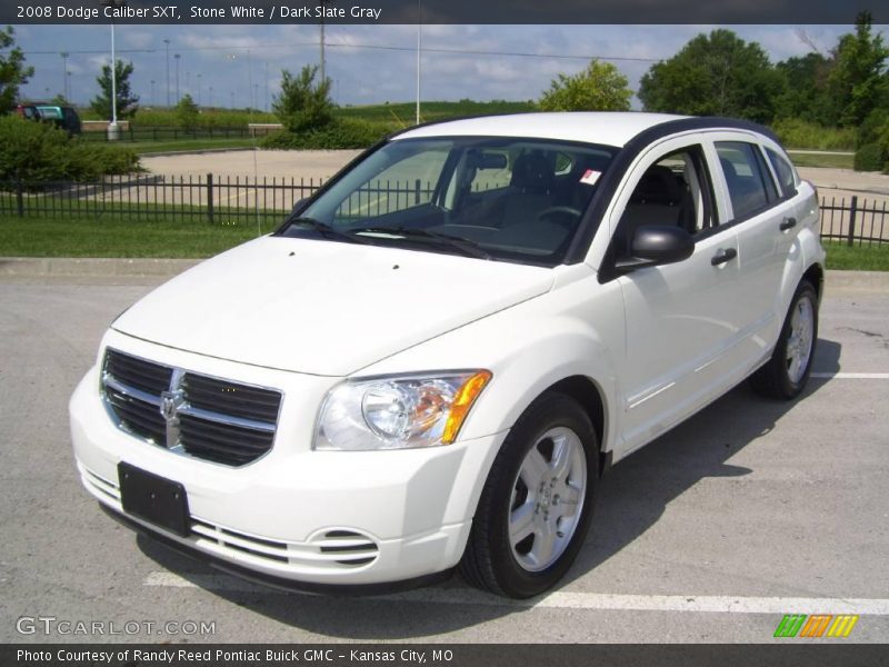 Stone White / Dark Slate Gray 2008 Dodge Caliber SXT