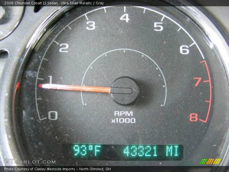 Ultra Silver Metallic / Gray 2008 Chevrolet Cobalt LS Sedan