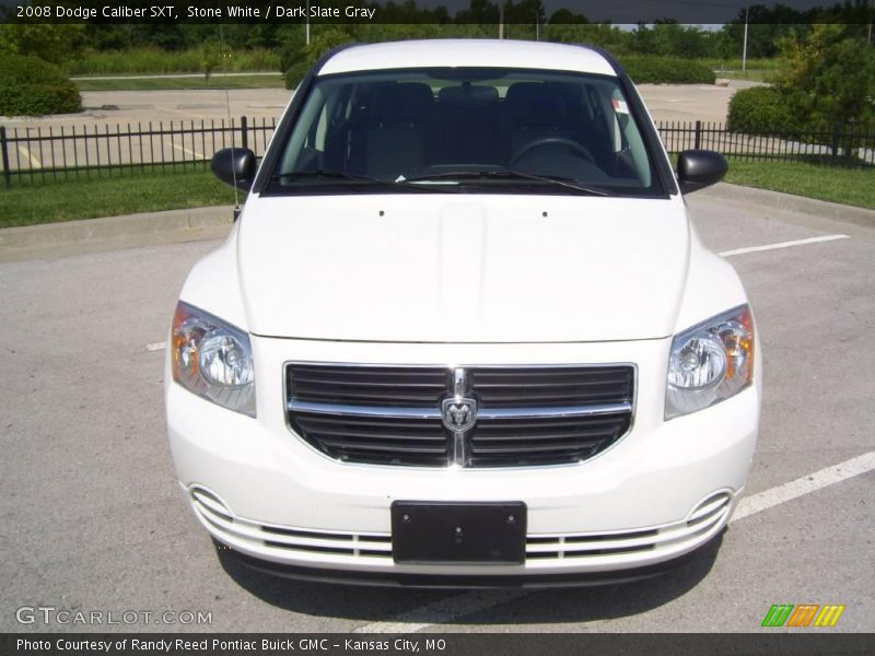 Stone White / Dark Slate Gray 2008 Dodge Caliber SXT