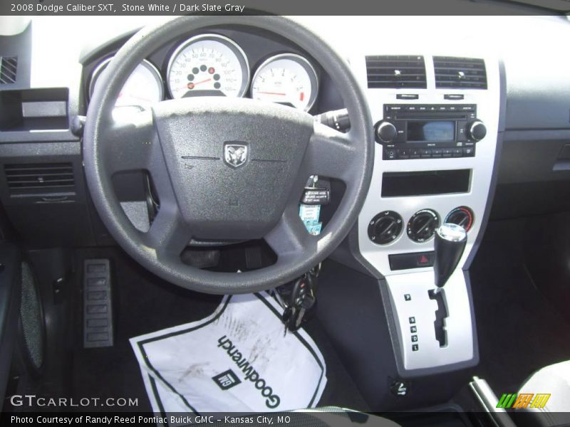 Stone White / Dark Slate Gray 2008 Dodge Caliber SXT