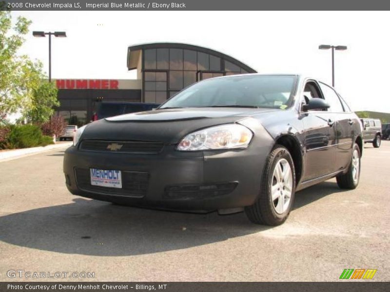 Imperial Blue Metallic / Ebony Black 2008 Chevrolet Impala LS