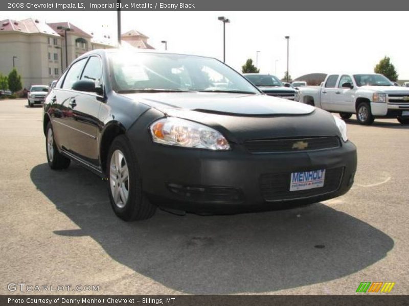 Imperial Blue Metallic / Ebony Black 2008 Chevrolet Impala LS