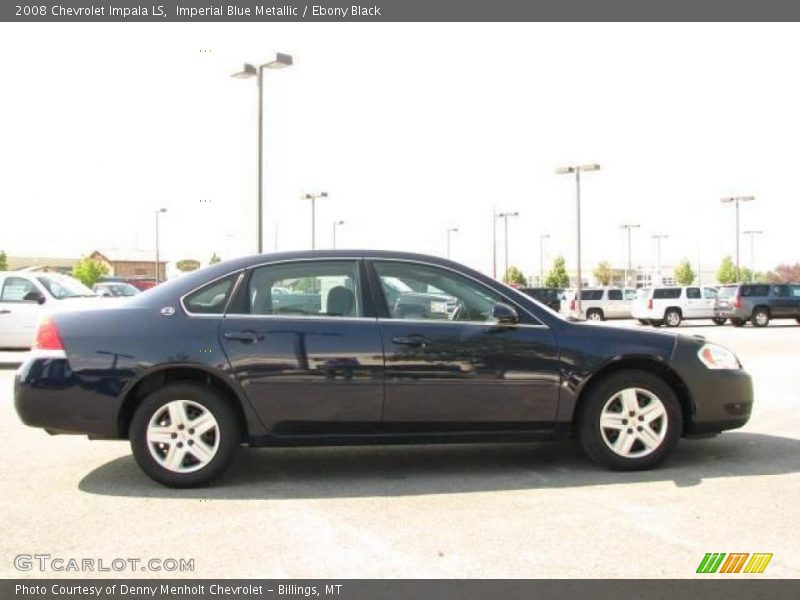 Imperial Blue Metallic / Ebony Black 2008 Chevrolet Impala LS