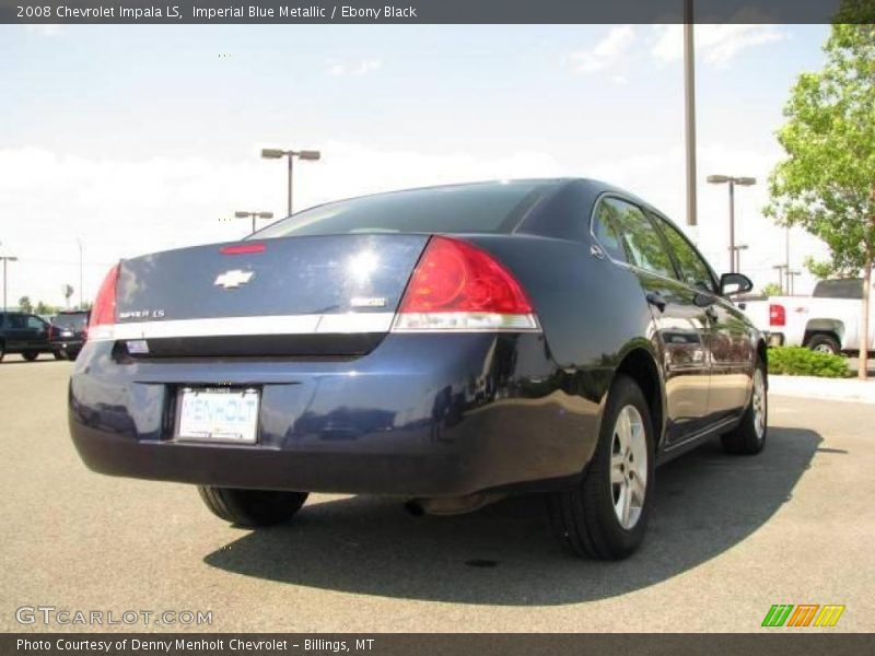 Imperial Blue Metallic / Ebony Black 2008 Chevrolet Impala LS