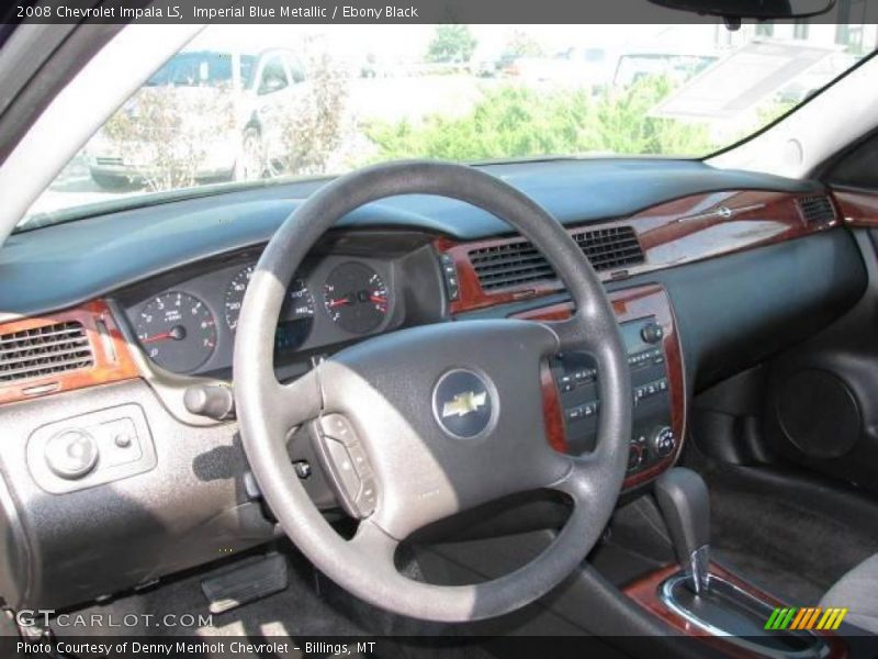 Imperial Blue Metallic / Ebony Black 2008 Chevrolet Impala LS