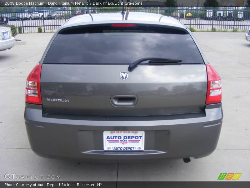 Dark Titanium Metallic / Dark Khaki/Light Graystone 2008 Dodge Magnum