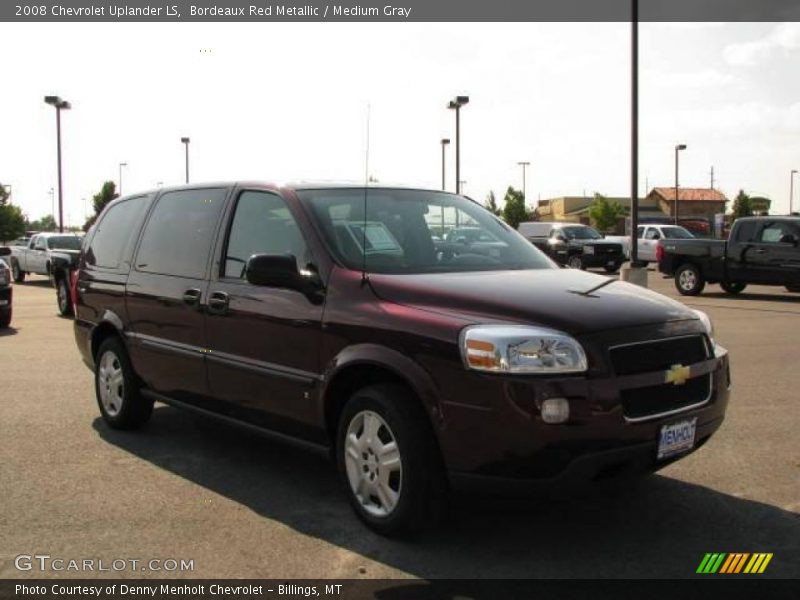 Bordeaux Red Metallic / Medium Gray 2008 Chevrolet Uplander LS