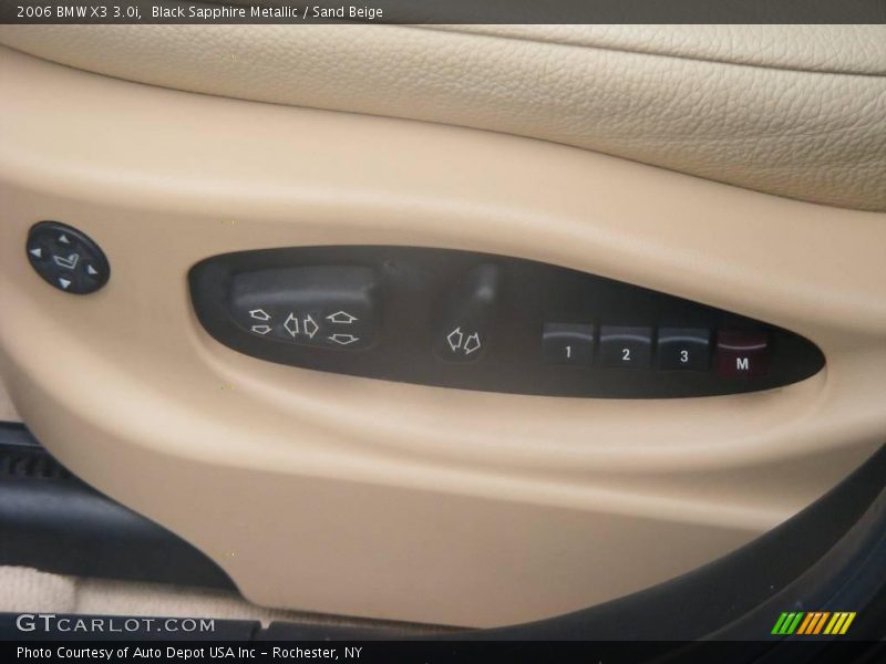 Black Sapphire Metallic / Sand Beige 2006 BMW X3 3.0i