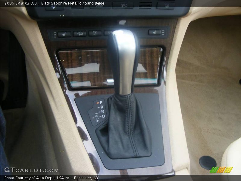 Black Sapphire Metallic / Sand Beige 2006 BMW X3 3.0i
