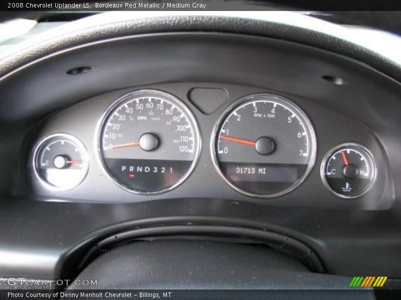 Bordeaux Red Metallic / Medium Gray 2008 Chevrolet Uplander LS