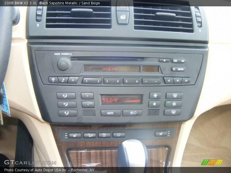Black Sapphire Metallic / Sand Beige 2006 BMW X3 3.0i
