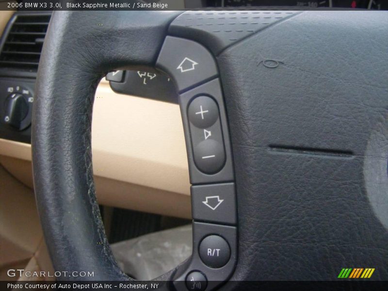 Black Sapphire Metallic / Sand Beige 2006 BMW X3 3.0i