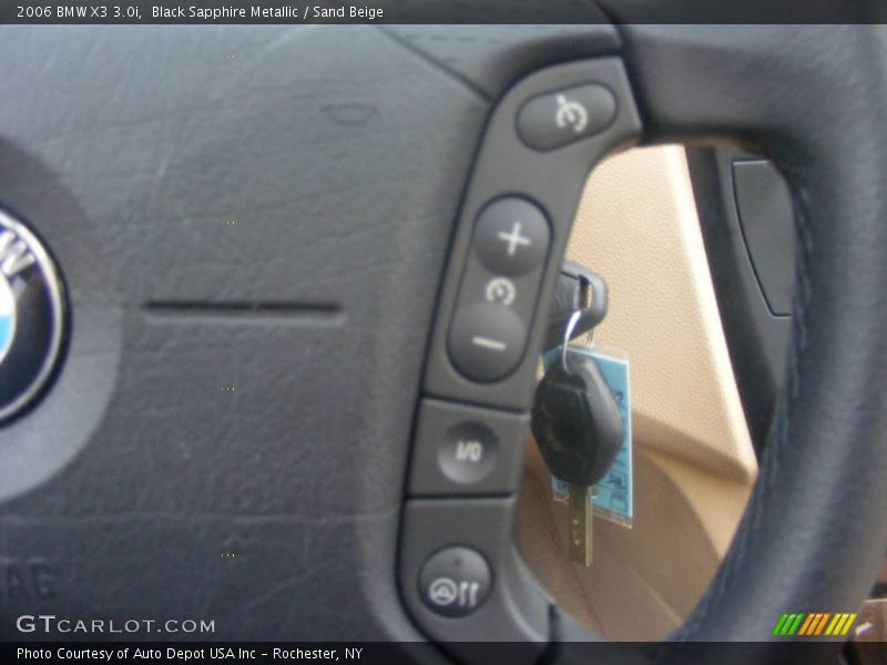Black Sapphire Metallic / Sand Beige 2006 BMW X3 3.0i