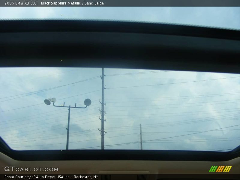 Black Sapphire Metallic / Sand Beige 2006 BMW X3 3.0i