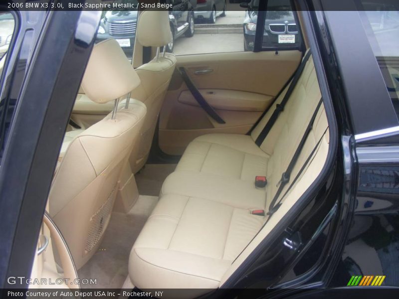 Black Sapphire Metallic / Sand Beige 2006 BMW X3 3.0i