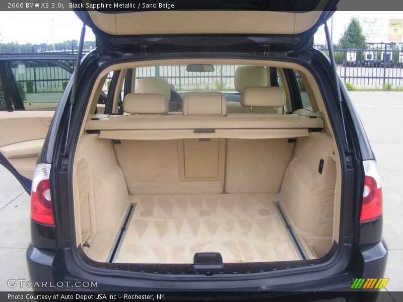 Black Sapphire Metallic / Sand Beige 2006 BMW X3 3.0i