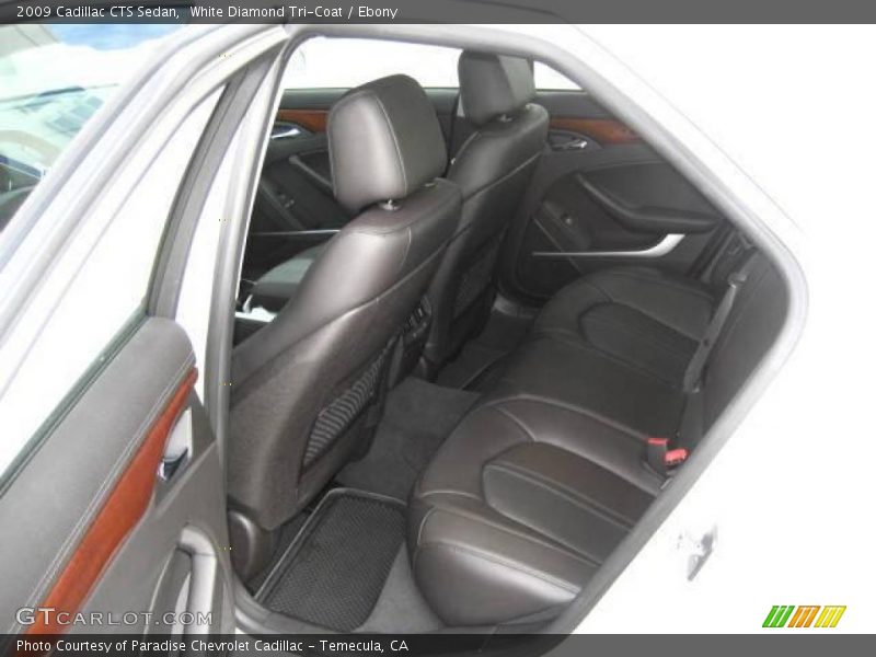 White Diamond Tri-Coat / Ebony 2009 Cadillac CTS Sedan