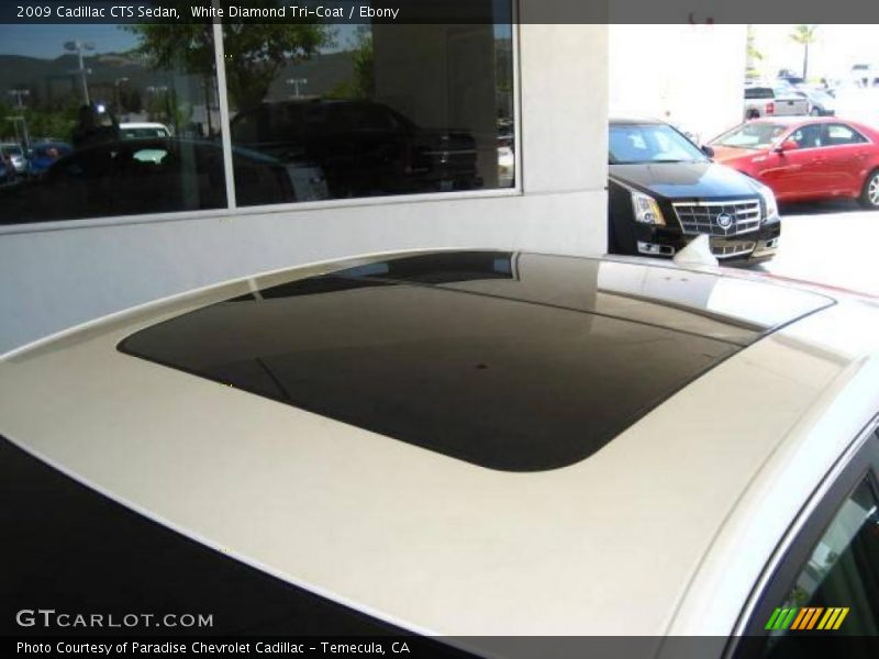 White Diamond Tri-Coat / Ebony 2009 Cadillac CTS Sedan